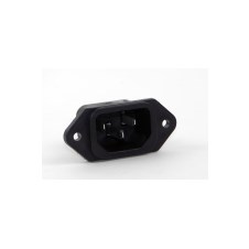 3-pin Panel Mount Connector, female, front snap-in, solder lug, panel  thickness 0.030. UL, CSA